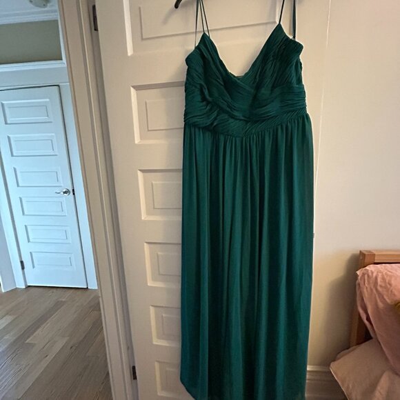 Ruched Sleeveless Tie Jumpsuit-- Ieena by Mac Duggal [US L] - Picture 5 of 7